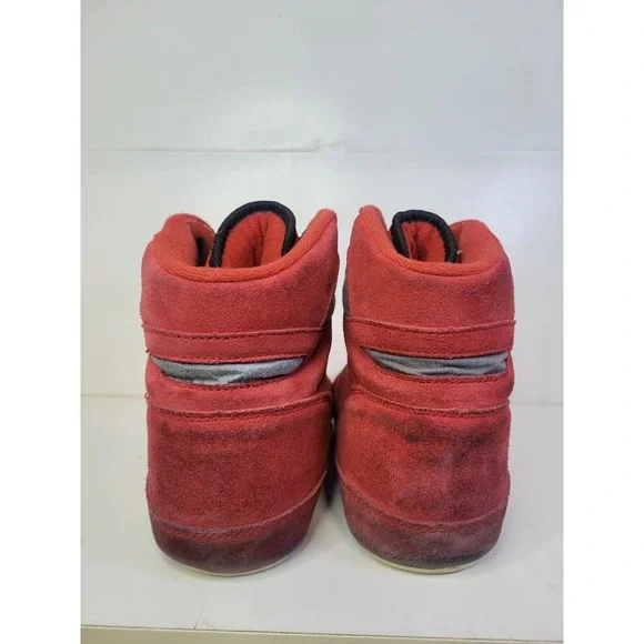 Mike DeAnna Wrestling Shoes Vintage Red Men's Size 7.5 Iowa Lightning Bolt‎ Rare